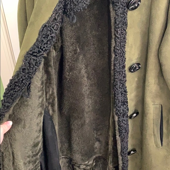 Custom made green and black long jacket - Picture 7 of 8